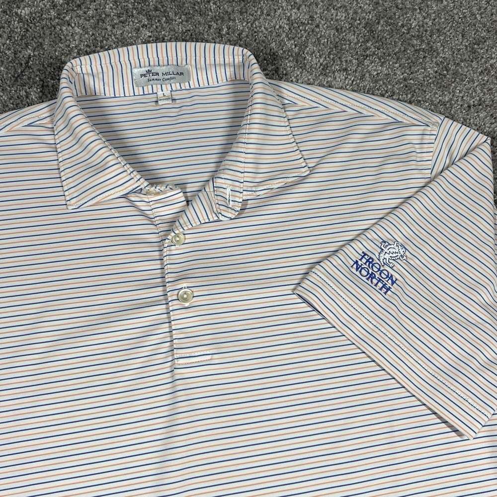 Peter Millar Summer Comfort Mens Polo Shirt Troon North Golf Club Griffins Large